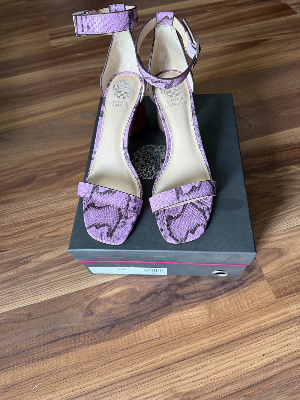 Vince Camuto Leather Heeled Sandal